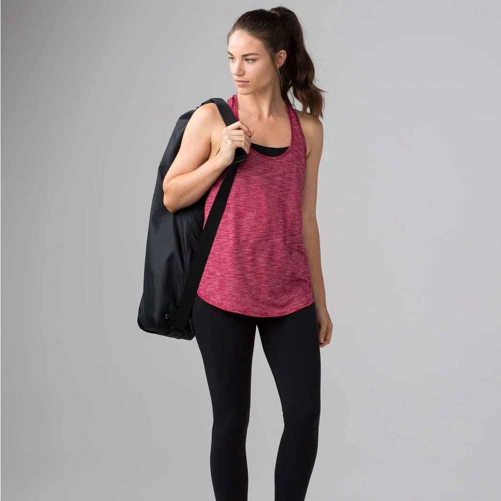 Lululemon 105 F Singlet in Heathered Cranberry